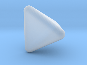 Tetrahedron Rounded V2 - 10mm in Tan Fine Detail Plastic