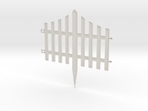 Fence_1_200mm in White Natural Versatile Plastic