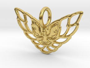 Firebird Trans Am Pendant Charm gift in Polished Brass