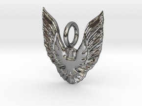 Trans Am Pendant Charm Firebird Gift in Polished Silver