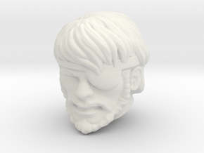 Eternian Pirate Head in White Natural Versatile Plastic