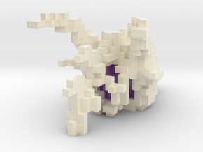 Minecraft Dragon Skull in Glossy Full Color Sandstone