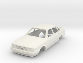 1/43 scale Classic German car body (80 B2) in White Natural Versatile Plastic