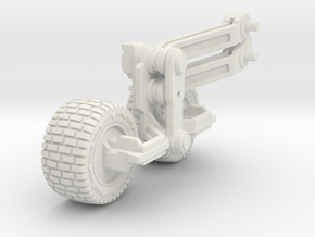 Aliens - Jorden Tractor - Right Front in White Natural Versatile Plastic