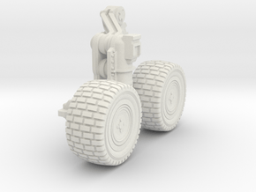 Aliens - Jorden Tractor - Left Front in White Natural Versatile Plastic