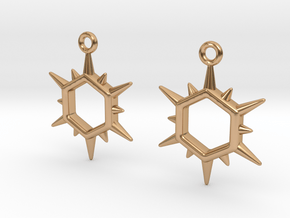 Hexagonal sun in Polished Bronze