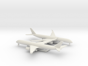 Airbus A350-1000 in White Natural Versatile Plastic: 1:1000
