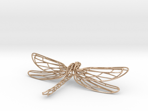 Dragonfly b in 9K Rose Gold 