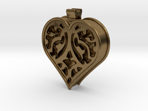 Window Heart in Natural Bronze