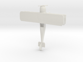 HO Scale Biplane in White Natural Versatile Plastic