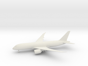 Boeing 787-8 Dreamliner in White Natural Versatile Plastic: 1:350