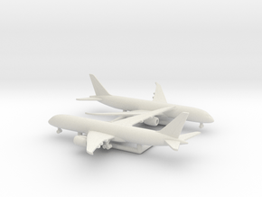 Boeing 787-9 Dreamliner in White Natural Versatile Plastic: 1:1000