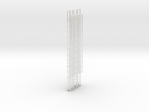 N Scale Cage Ladder 84mm (Platform) in Clear Ultra Fine Detail Plastic
