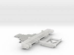M32 Treadway Bridge Adapter in Clear Ultra Fine Detail Plastic: 1:35