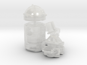 R2 De Agostini 1/43 posable model in Clear Ultra Fine Detail Plastic