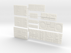 Jupiter 2 - Lower Level - Computer Faces in White Processed Versatile Plastic