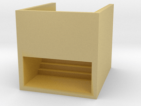 N Scale Subway Stairs H12.5 (1/2") in Tan Fine Detail Plastic