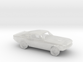 1/87 1967 Ford Mustang Fastback Kit in Clear Ultra Fine Detail Plastic