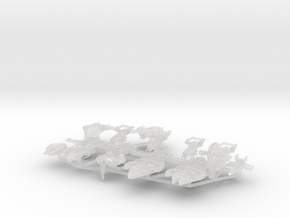 (Armada) Outer Rim Full Player Ship Set in Clear Ultra Fine Detail Plastic