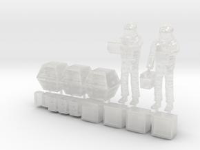 SPACE 2999 1/72 ASTRONAUT TWO SET TABLET in Clear Ultra Fine Detail Plastic