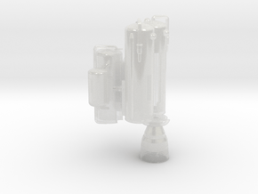 SPACE 2999 1/144 SIDE BOOSTERS in Clear Ultra Fine Detail Plastic