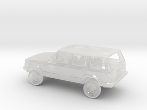 1/87 1984-96 Four Wheel Drive SUV Kit in Clear Ultra Fine Detail Plastic