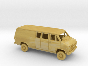 1/87 1984 Chevy G Van Long Wheelbase Partial W. in Tan Fine Detail Plastic