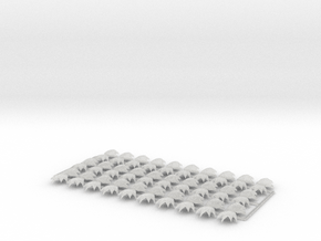 60x Devastator Blast : Shoulder Insignia pack in Clear Ultra Fine Detail Plastic