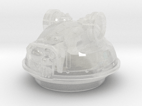 Linebacker Turret: Base in Clear Ultra Fine Detail Plastic