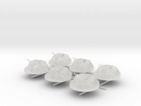 1/400 IJN 12.7 cm/40 (5") twin mounts encl. Set in Clear Ultra Fine Detail Plastic