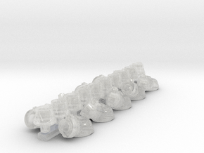 5x New Chaos - Adjustable Terminator Arms in Clear Ultra Fine Detail Plastic