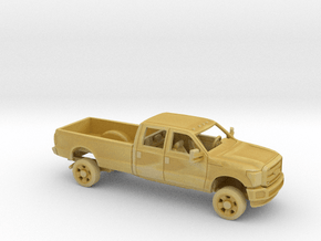 1/87 2011-16 Ford F Series Crew Cab Long Bed Kit in Tan Fine Detail Plastic