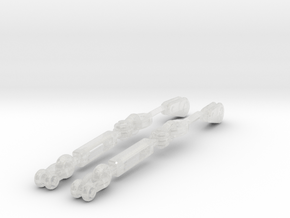 1/35 DKM UBoot Turnbuckles SET x2 in Clear Ultra Fine Detail Plastic