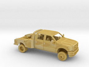 1/87 2011-16 Ford F Series Crew Cab Toy Hauler Kit in Tan Fine Detail Plastic