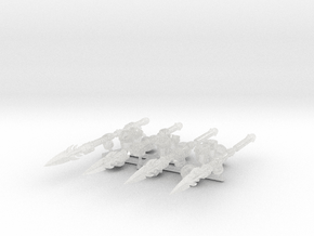 4x Energy Spear: Phonecian - Prime Set in Clear Ultra Fine Detail Plastic