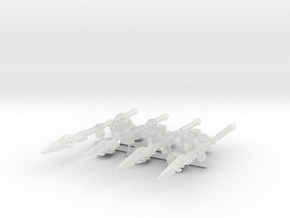 4x Energy Spear: Phonecian - G:4 Set in Clear Ultra Fine Detail Plastic