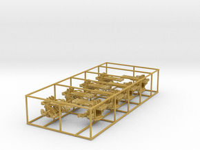 1/150 IJN Type 95 25mm Triple MG wo. Shield Set x8 in Tan Fine Detail Plastic