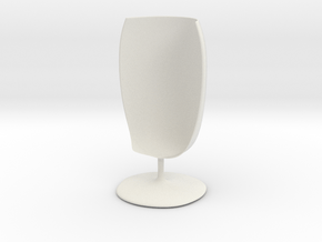 Glass_12cmB in White Natural Versatile Plastic
