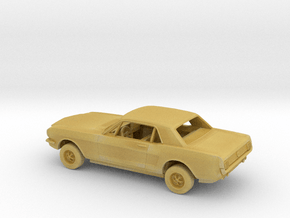 1/87 1965 Ford Mustang GT Kit in Tan Fine Detail Plastic