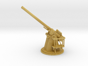 1/72 HMS 12 pdr 3''/45 Cal Gun Elevated in Tan Fine Detail Plastic