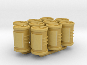 Food Cans tokens (10pcs) in Tan Fine Detail Plastic