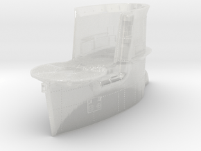 1/32 DKM Uboot VIIB Conning Tower in Clear Ultra Fine Detail Plastic