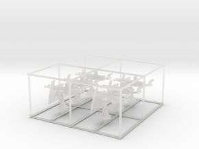 1/100 DKM Double 20mm C/30 Flak w. Shield Set x6 in Clear Ultra Fine Detail Plastic