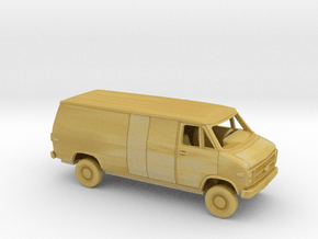 1/160 1984 Chevrolet G Van Long Wheelbase Enclosed in Tan Fine Detail Plastic