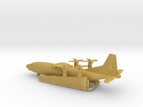Antonov An-12 in Tan Fine Detail Plastic: 1:500