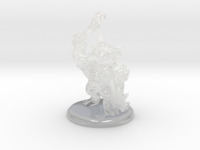 kobold party mage w. base in Clear Ultra Fine Detail Plastic