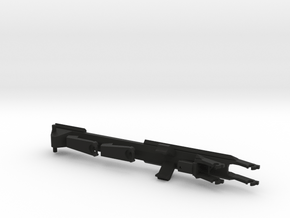 KWC mini uzi QD top rail (FNV mount,original knob) in Black Smooth Versatile Plastic