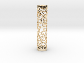 Cellular Pendant in 14k Gold Plated Brass
