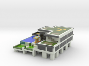 Minecraft Modern House3 in Glossy Full Color Sandstone