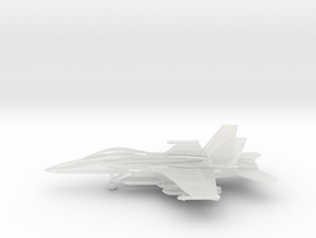 Boeing F/A-18F (with wing tanks) in Clear Ultra Fine Detail Plastic: 6mm